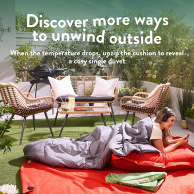 Slumberdown Unwind Outside Outdoor Heavy Duty Waterproof Cover 2 in 1 ...