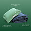 Slumberdown Unwind Outside Outdoor Heavy Duty Waterproof Cover 2 in 1 Blanket Cushion, Light Green