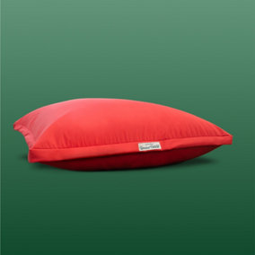 Slumberdown Unwind Outside Outdoor Waterproof Heavy Duty Zipped Cover Floor Cushion, Burnt Orange
