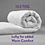 Slumberdown Warm Winter Nights Double Duvet 13.5 Tog Extra Warm & Thick Quilt Cold Chilly Nights Soft Touch Cover Washable