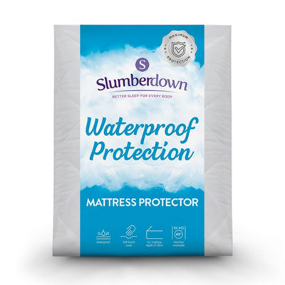 Slumberdown Waterproof Mattress Protector, Double