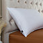 Slumberdown Wonderful Wool Pillow 4 Pack Medium Support Back Sleeper 100% British Wool Soft Cotton Cover 48x74cm