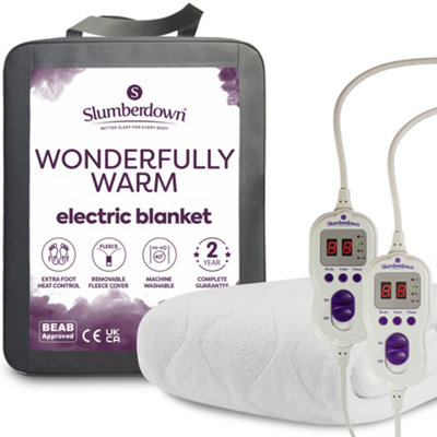 Slumberdown Wonderfully Warm Electric Blanket, Double DIY at B&Q