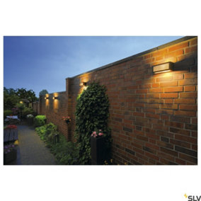 SLV Box-L, Anthracite, Outdoor Wall Light, Box-Shaped, R7s Lamp Holder