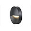 SLV Downunder Out, Anthracite, Outdoor Wall Light, Round, Warm White LED