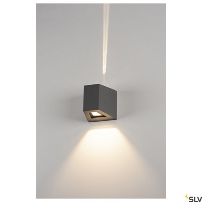 Slv Lampe Dexterieur Out Beam Up Flood Down Ip44 Anthracite