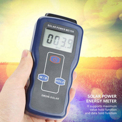 SM206 Digital Solar Power Meter for Measuring Sunlight Radiation