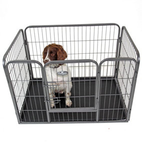 Small 4 Panel Heavy Duty Pet Playpen Cage