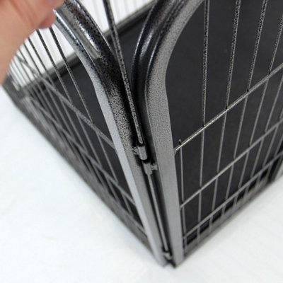 Small 4 Panel Heavy Duty Pet Playpen Cage - 3