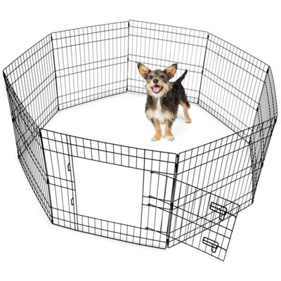 Small - 8 Panel Dog Playpen with Door