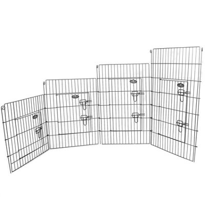 Small 8 Panel Pet Playpen Cage - 7