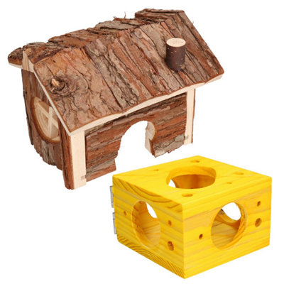 Small Animal Hamster Boredom Breaker Forest Cabin & Sleep 'N' Play ...