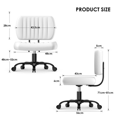 Chair with small wheels sales