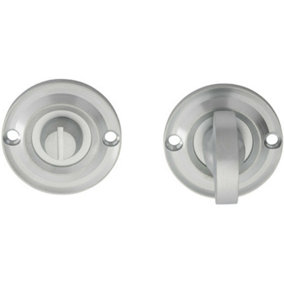 Small Bathroom Thumbturn Lock And Release Handle 67mm Spindle Satin Chrome