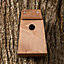 Small Bird Nest Box with 32mm Hole - Plywood - L17 x W16 x H26 cm