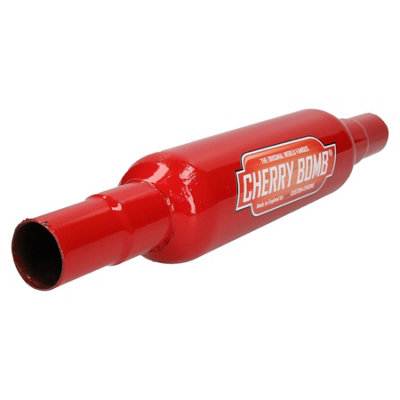 Small Cherry Bomb Performance Exhaust Mid Centre Tail Pipe Inline Back