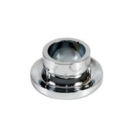 Small Chromed Rosette Rose Collar for Bathroom Sink Basin Overflow 15mm Diameter