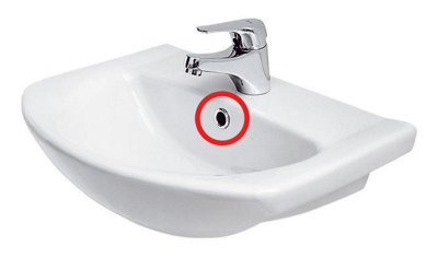 Small Chromed Rosette Rose Collar for Bathroom Sink Basin Overflow 15mm Diameter