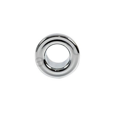 Small Chromed Rosette Rose Collar for Bathroom Sink Basin Overflow 19mm Diameter