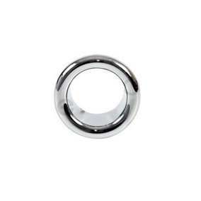 Small Chromed Rosette Rose Collar for Bathroom Sink Basin Overflow 21mm Diameter