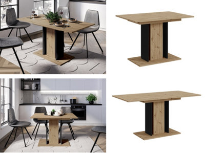 Small Dining Table Extending Space Saving Slim Compact Kitchen Table in ...