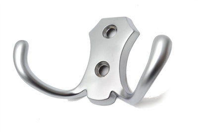 Small Double Coat Hanger Hook Door Wall Bath BK24 Model Colour