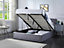 Small Double Ottoman Storage Bed Frame Gas Lifting