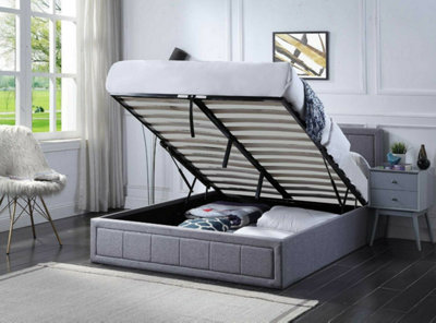 Gas lift storage on sale bed double