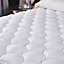 Small Double Thick Cloud Like Super Soft Mattress Topper, Hypoallergenic, Comfy, Deep Fill - Machine Washable