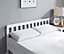 Small Double Wooden Bed Frame White Wood Bed