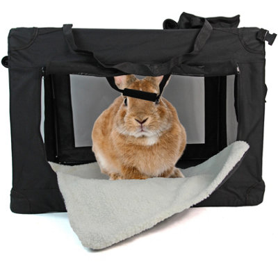 Small Fabric Pet Travel Carrier Black
