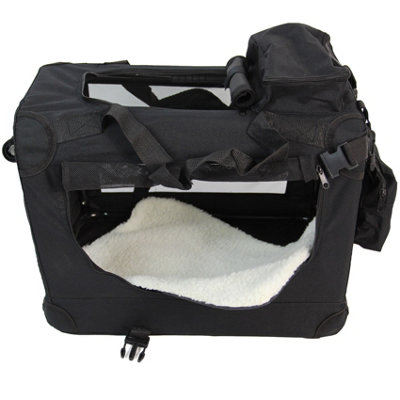 Small Fabric Pet Travel Carrier Black