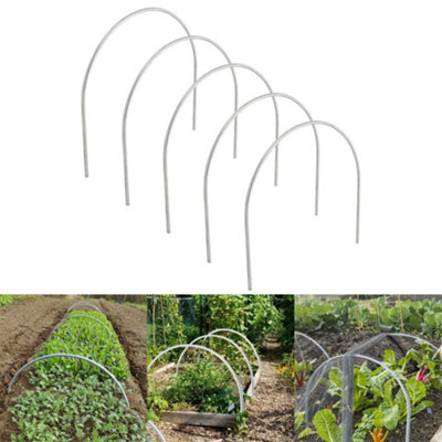 Small Galvanized Pipe Garden Grow Tunnel Hoop Greenhouse Hoop with 5 Clips