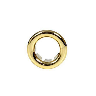 Small Gilded Rosette Rose Collar for Bathroom Sink Basin Overflow 25mm Diameter