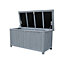 Small Grey Wooden Garden Storage Cabinet - 300L