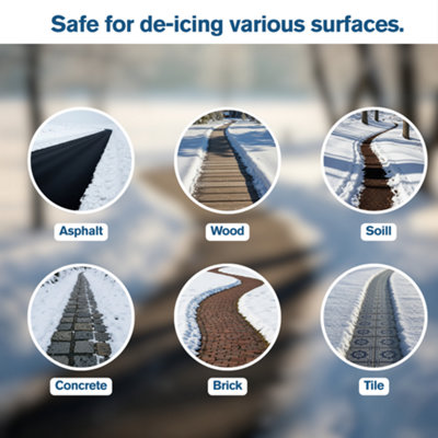 Small Grit White Rock Salt Deicing For Snow & Ice by Laeto Snow Essentials - FREE DELIVERY INCLUDED - 5