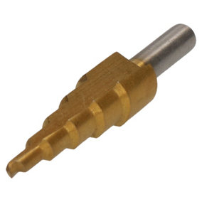 Small HSS Step Cone Drill Titanium Hole Cutter 4 - 12mm Step Drill Depth Stage