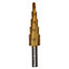 Small HSS Step Cone Drill Titanium Hole Cutter 4 - 12mm Step Drill Depth Stage