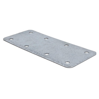 Small Internal Sleeper Straight Support Plate 85mm x 170mm Galvanised 1pc