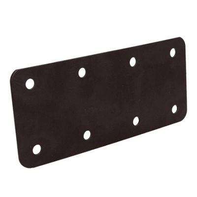 Small Internal Sleeper Straight Support Plate 85mm x 170mm Powder ...