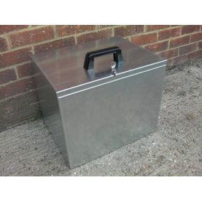 Small Lockable Galvanised Steel Storage box/container