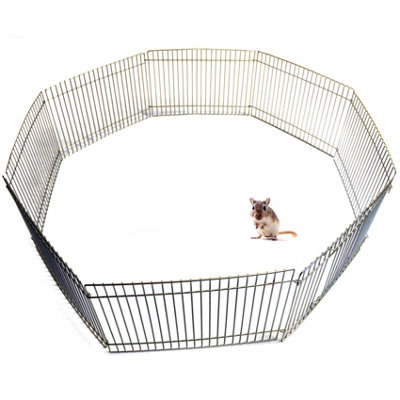 Small Metal 8 Panel Animal Run Cage