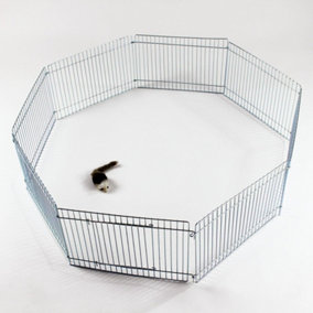 Small Metal 8 Panel Animal Run Cage