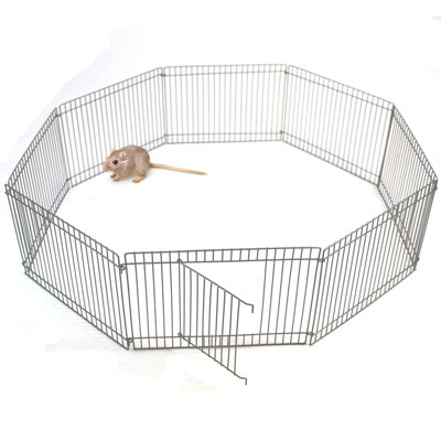 Small Metal 8 Panel Animal Run Cage