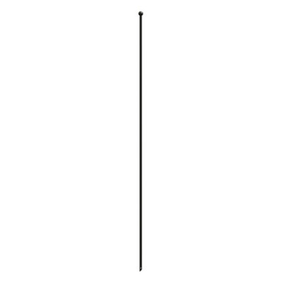 Small Multi-Purpose Metal Fence Grid Stake and Support Post in Black