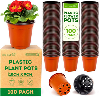 Small Plastic Garden Plant Pots DIY at B&Q