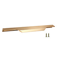 Small Profile Pull Handle for Furniture Wardrobe, Kitchen Cabinet, TV Unit, Drawer (1, Gold)