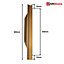 Small Profile Pull Handle for Furniture Wardrobe, Kitchen Cabinet, TV Unit, Drawer (2, Gold)