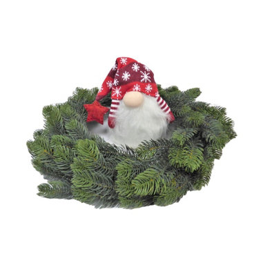 Small Red Sitting Christmas Gonk 9 Inch Cute Gnome Decorative Home Plush Figure