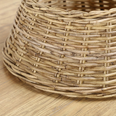 Small Rustic Wicker Xmas Decoration Christmas Tree Skirt